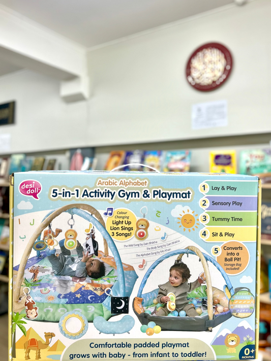Arabic Alphabet 5-in-1 Activity Gym & Playmat
