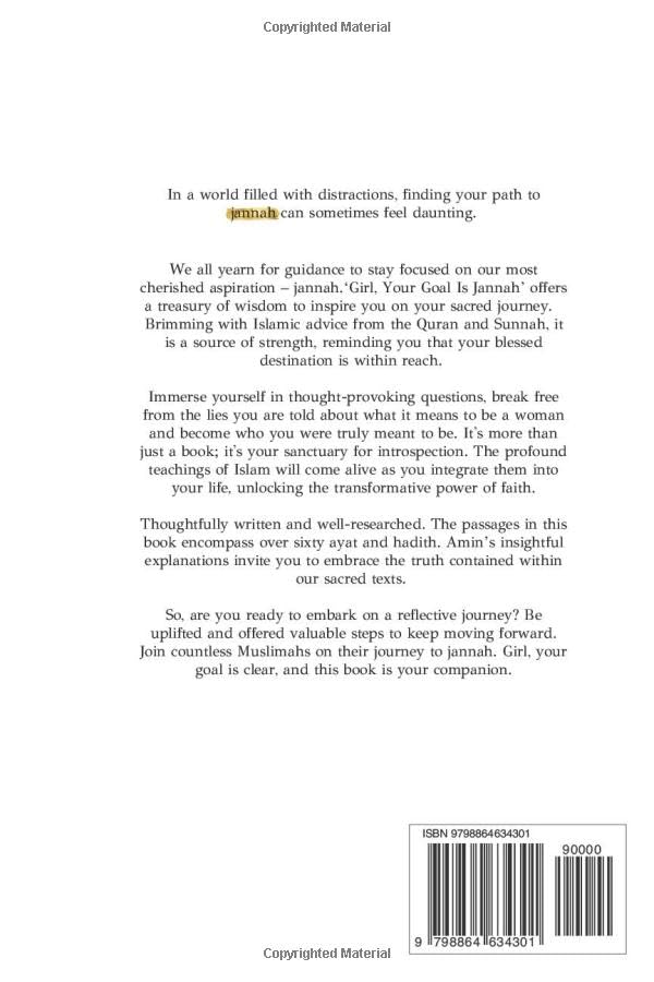 Girl, Your Goal Is Jannah