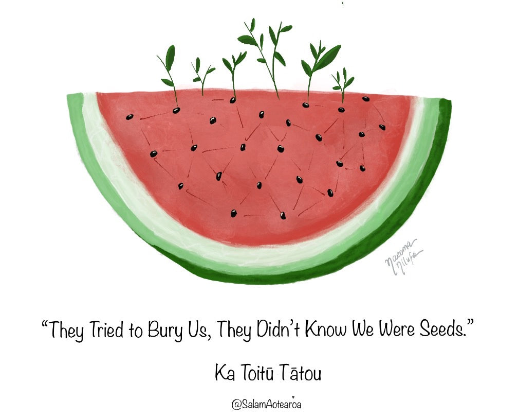Watermelon Tote Bag - “They Tried To Bury Us But Did Not Know We Were Seeds”