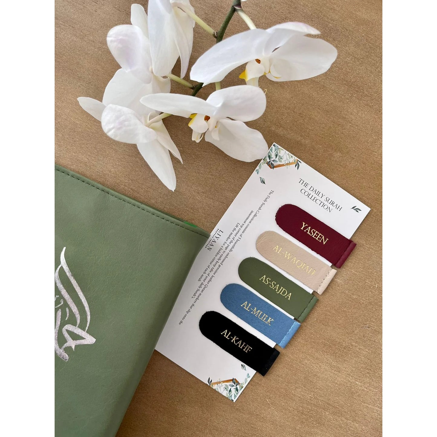 Handmade Leather Surah Markers