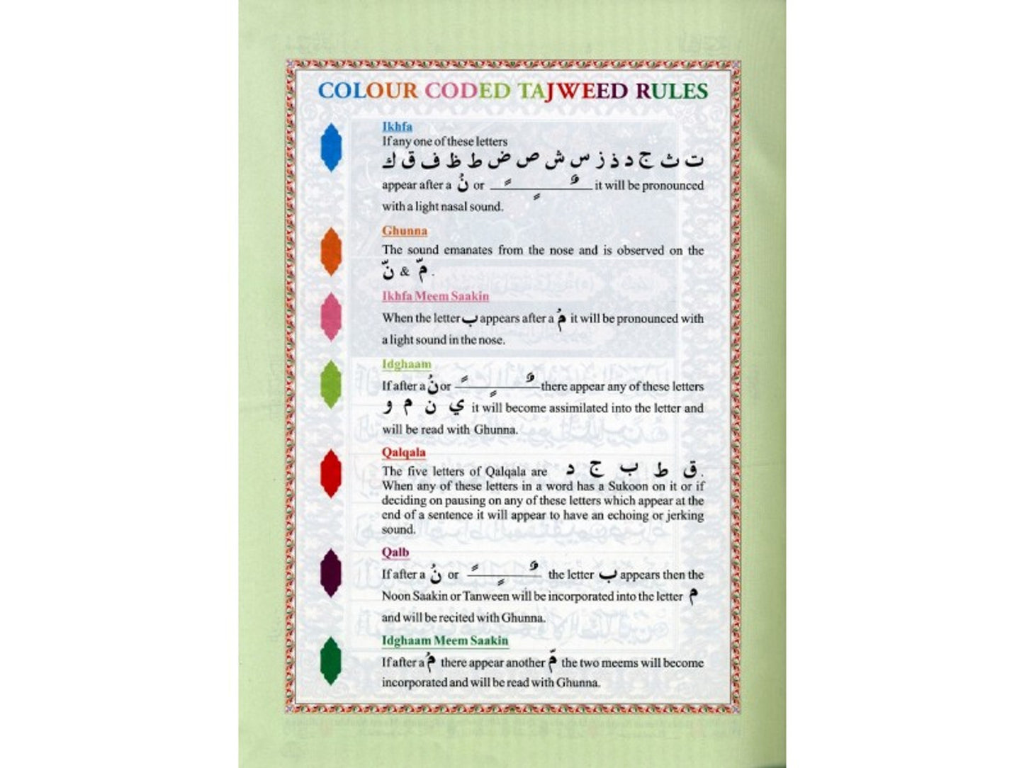 The Holy Quran with Colour Coded Tajweed Rules