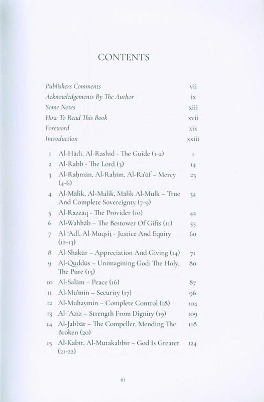 Reflecting On The Names of Allah