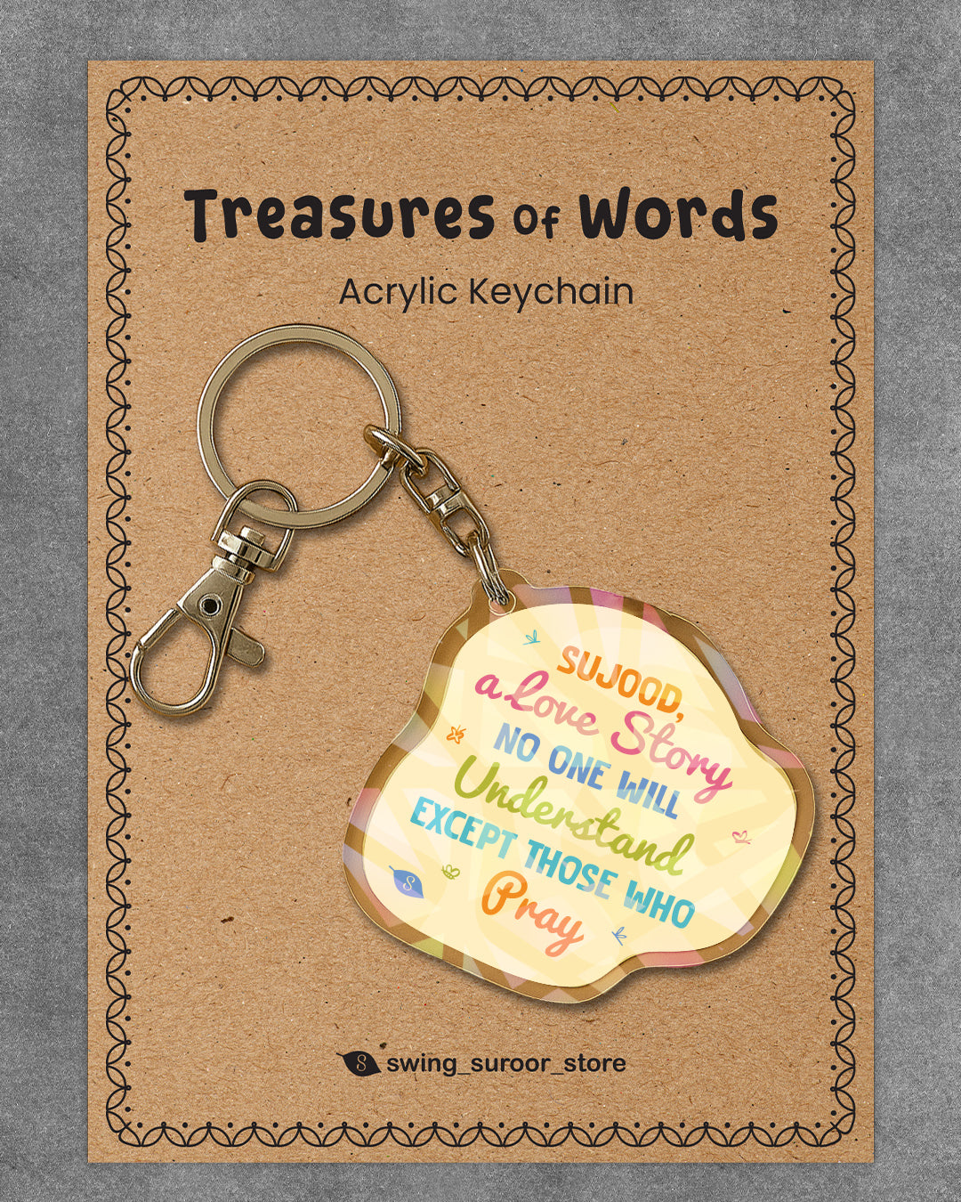 Acrylic Sparkling Keychain