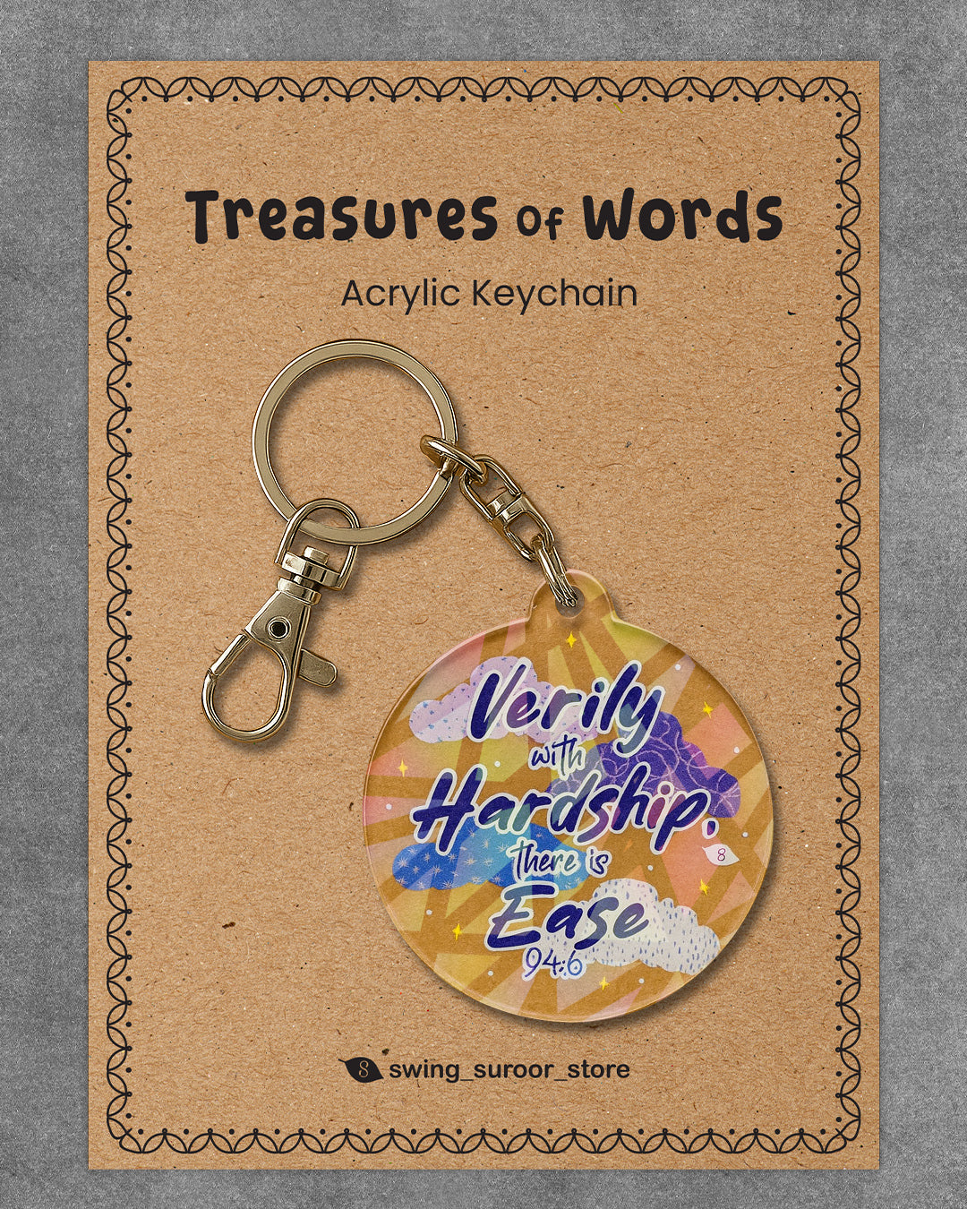 Acrylic Sparkling Keychain