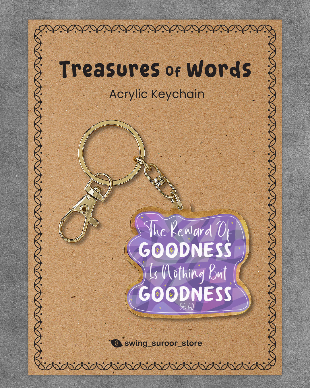 Acrylic Sparkling Keychain