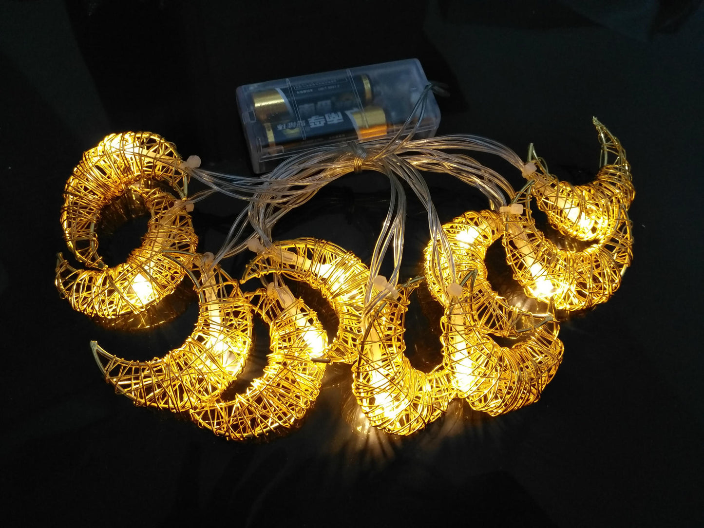Metal Moon LED String Light