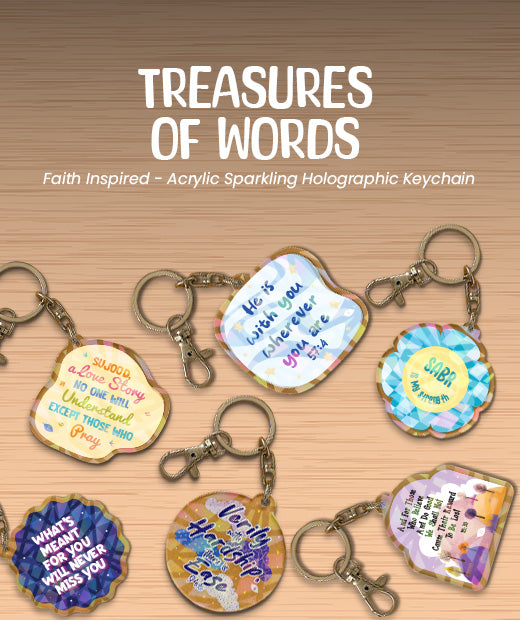 Acrylic Sparkling Keychain