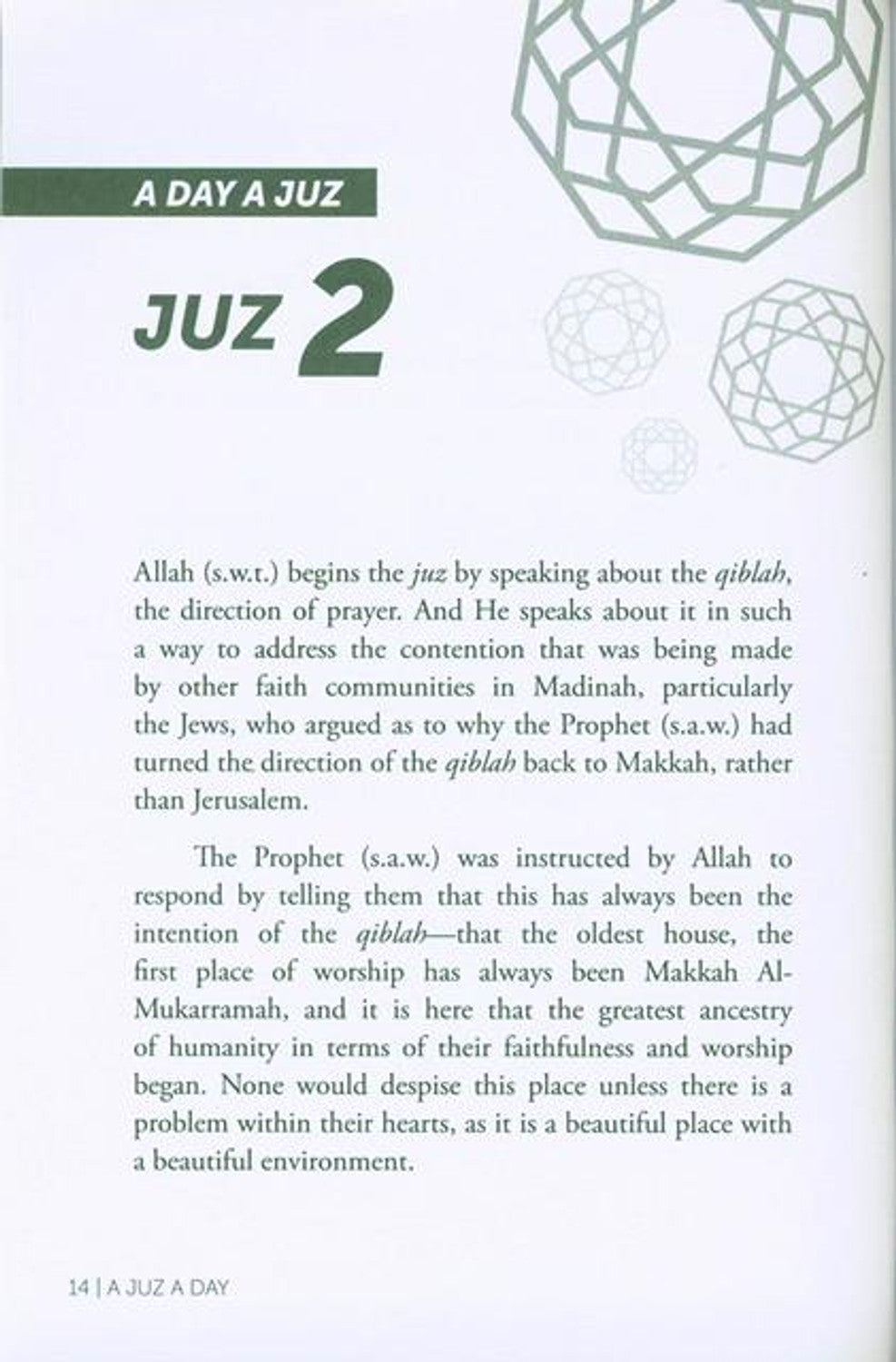 A Juz A Day: Summary of the Quran