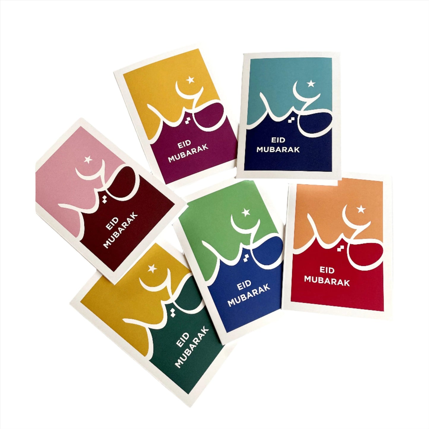 Eid Mubarak Cards - Colour Block