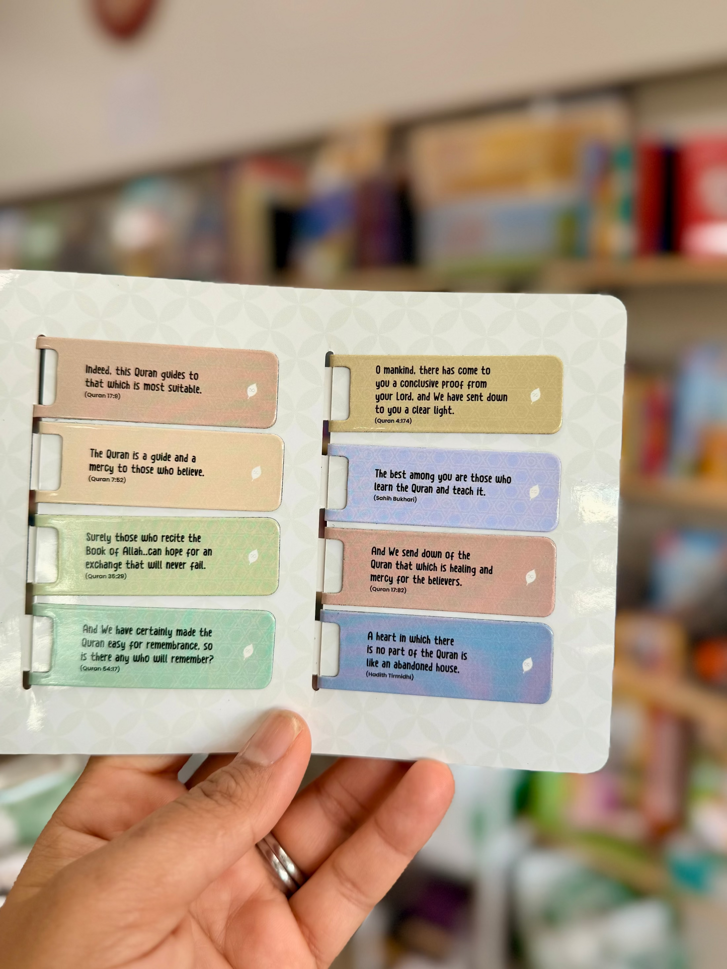 Quran Virtues Page Bookmark with Magnet