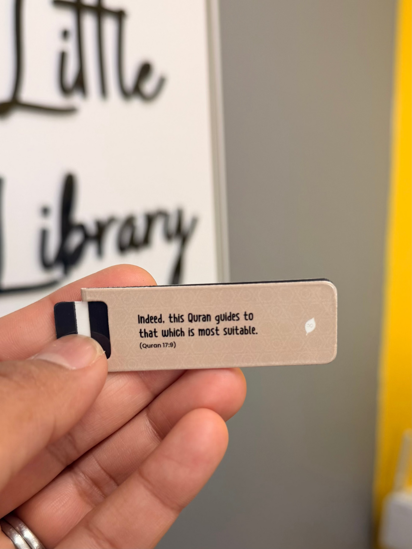 Quran Virtues Page Bookmark with Magnet