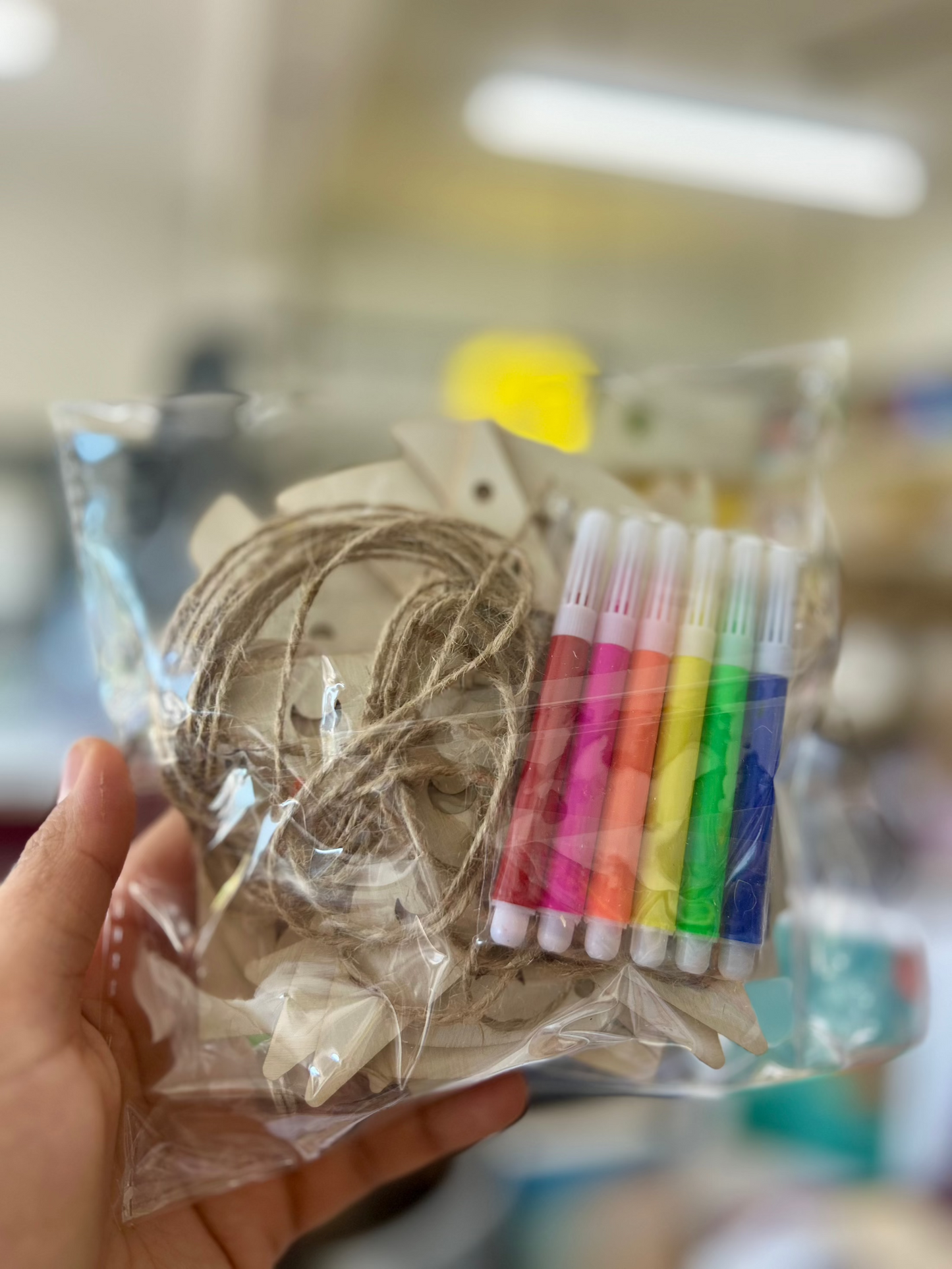 Wooden Colouring Set