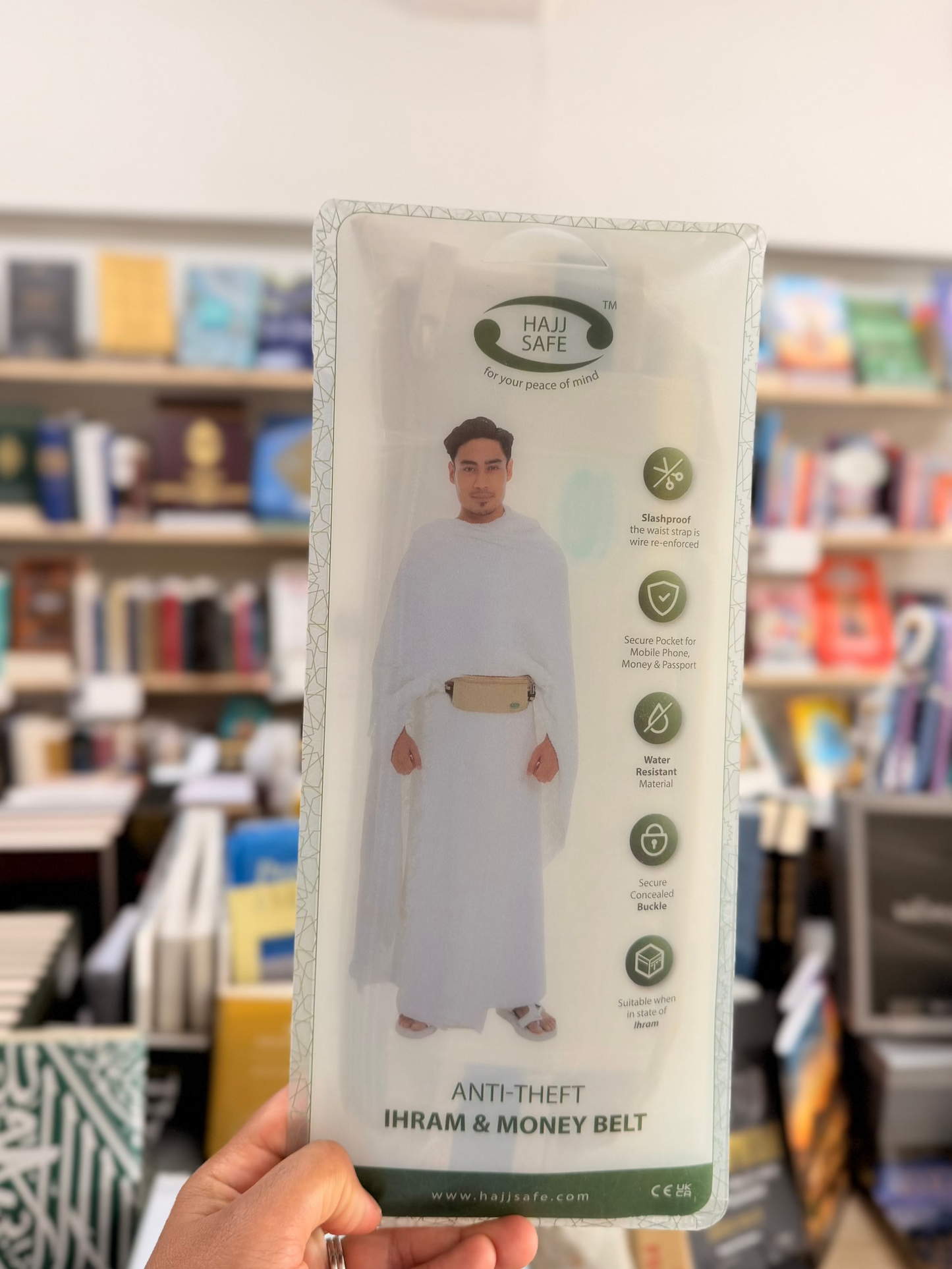 Hajj & Umrah - Anti-Theft Waist Bag & Ihram Belt (Medium)