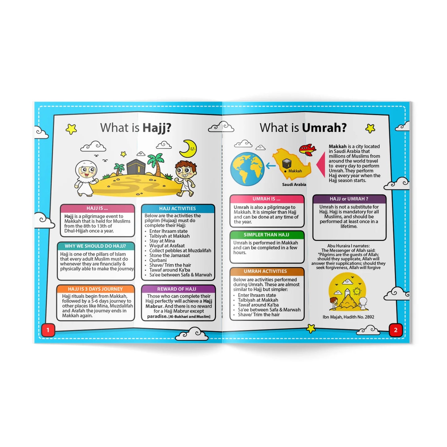 Hajj & Umrah Islamic Activity Booklet