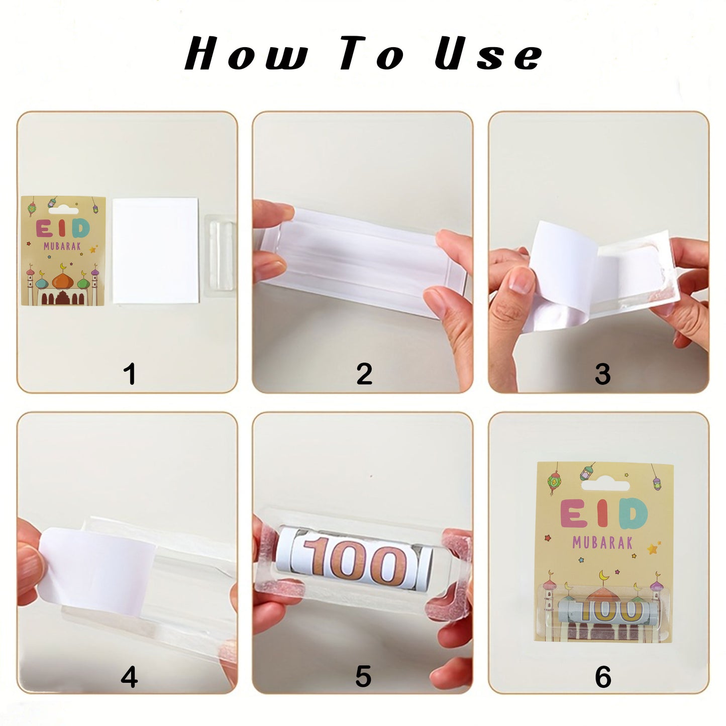 Eid Mubarak Money Card Holder