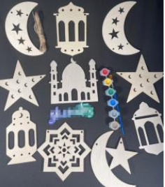 Wooden Colouring Set
