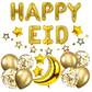 Gold Happy Eid Balloons