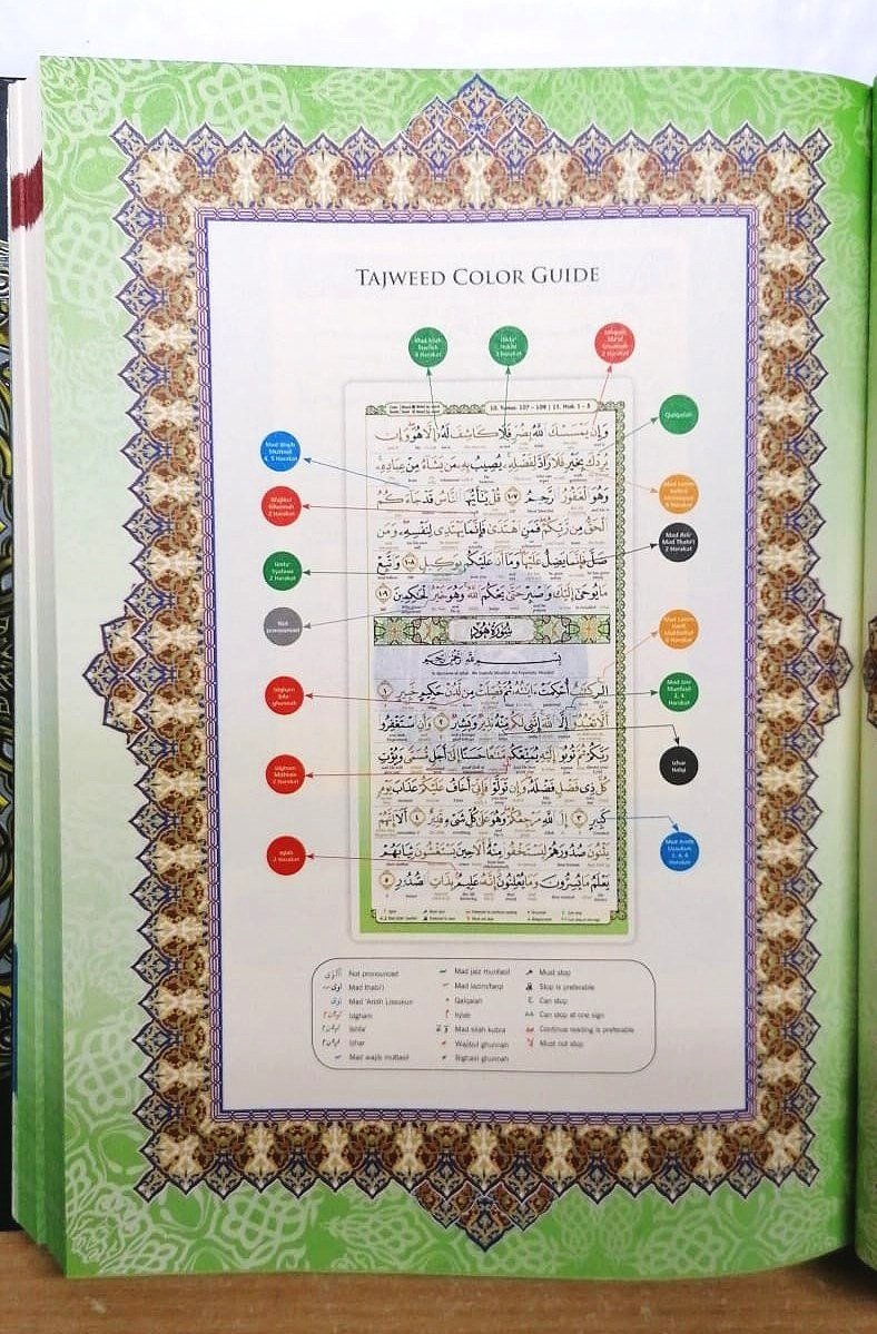 Al Quran Al Kareem Maqdis Word-by-Word Translation Colour Coded Tajweed
