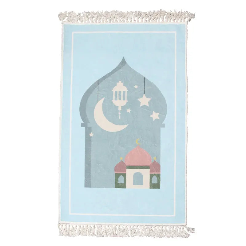 Soft Velvet Prayer Mat for Kids