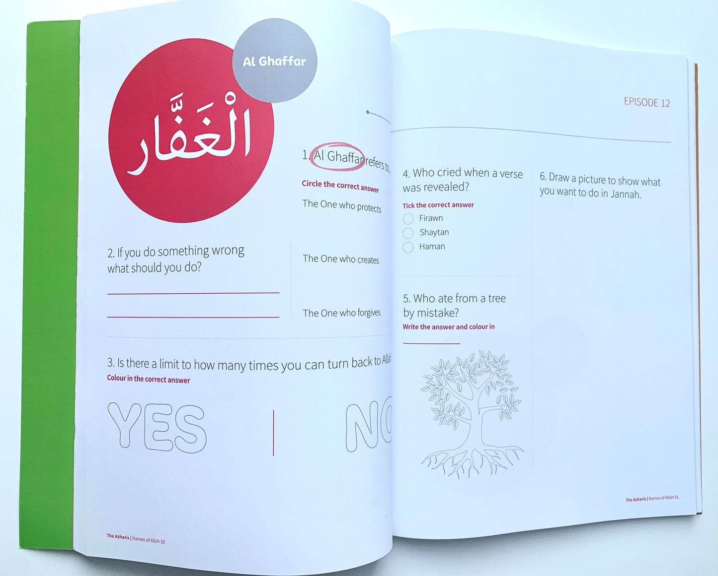 Names Of Allah Workbook