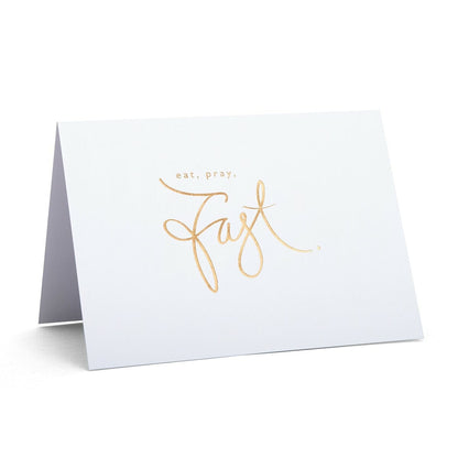 ‘Eat, Pray, Fast.’ Ramadan Greeting Card