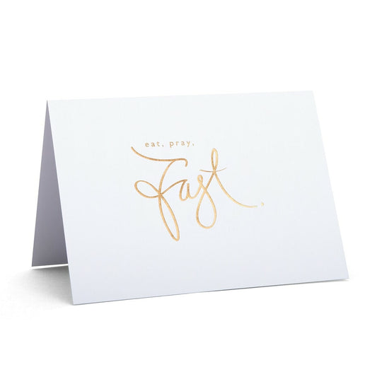 ‘Eat, Pray, Fast.’ Ramadan Greeting Card