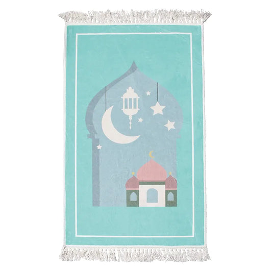 Soft Velvet Prayer Mat for Kids