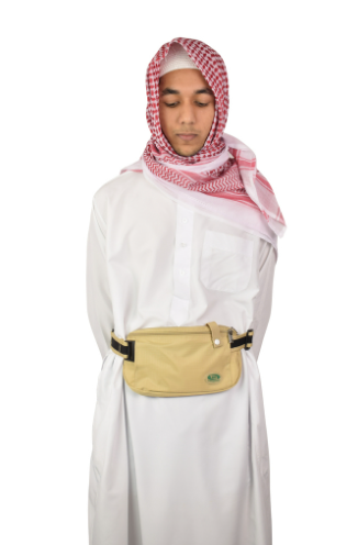 Hajj & Umrah - Anti-Theft Waist Bag & Ihram Belt (Large)