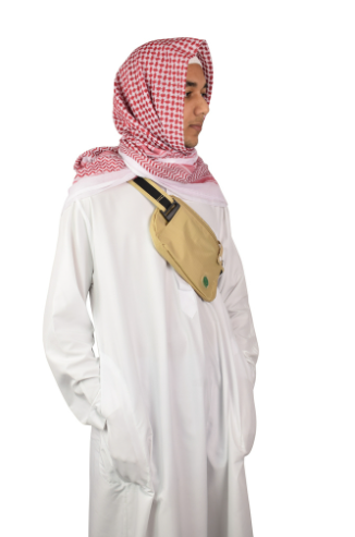 Hajj & Umrah - Anti-Theft Waist Bag & Ihram Belt (Large)