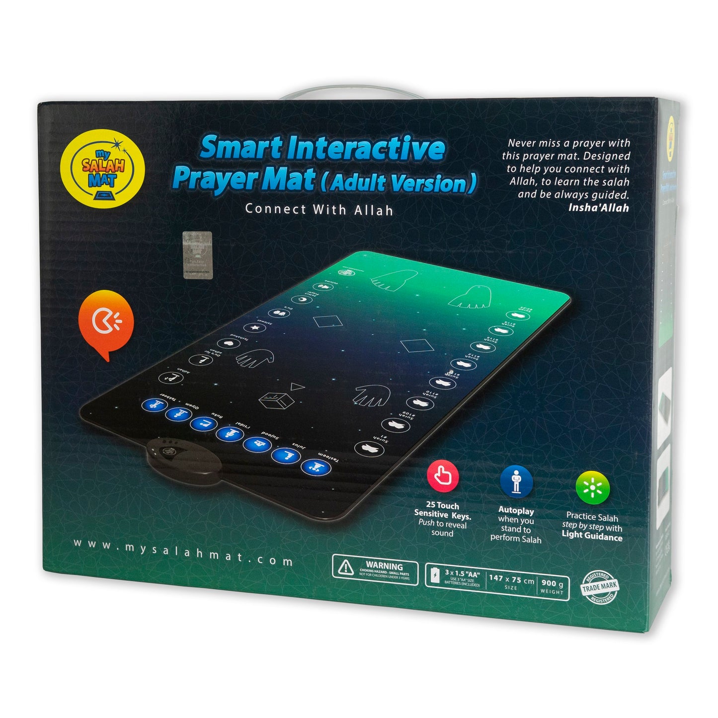 Interactive Prayer Mat Adult Version | Revert Adult Prayer Mat