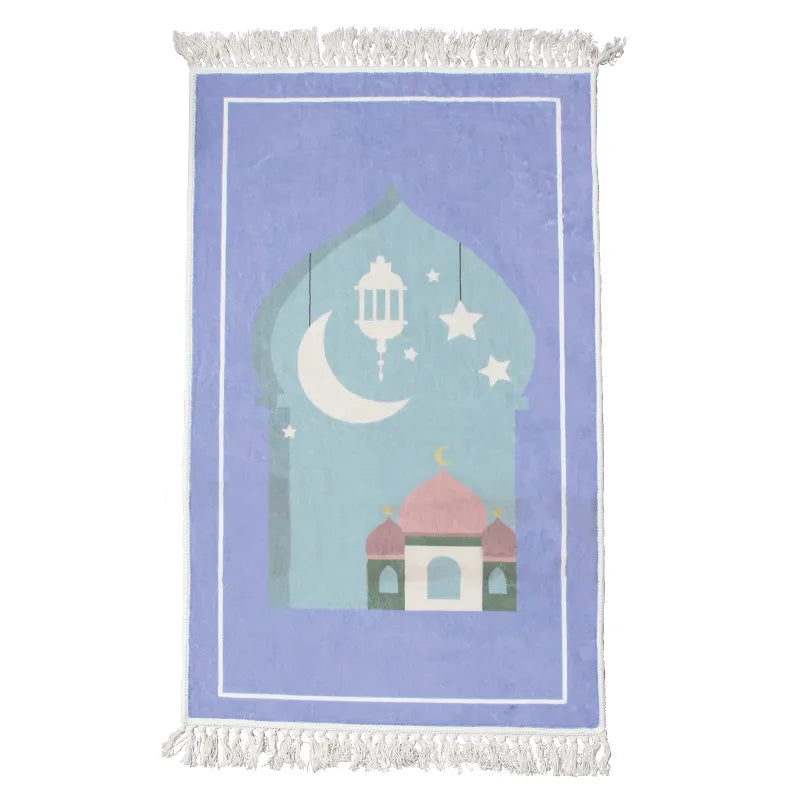 Soft Velvet Prayer Mat for Kids