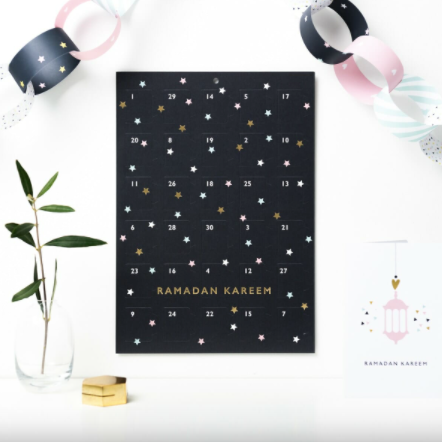 Stars ‘Ramadan Kareem’ Kids Countdown to Eid Good Deeds Paper Calendar