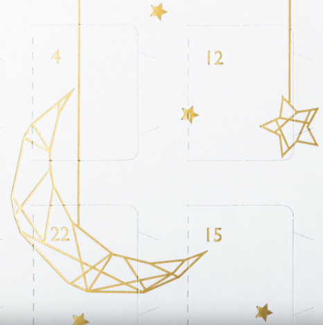 Ramadan Chocolate Countdown Calendar with White Lanterns & Stars