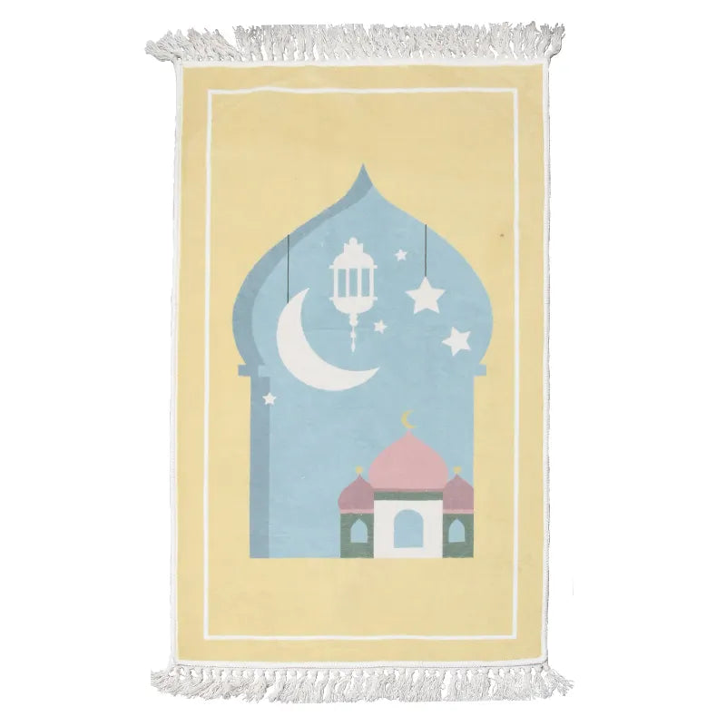 Soft Velvet Prayer Mat for Kids